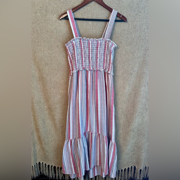 Knox Rose Linen Blend Midi Dress size Medium - Picture 1 of 8